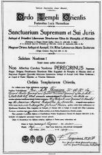 Thomson O.T.O. certificate